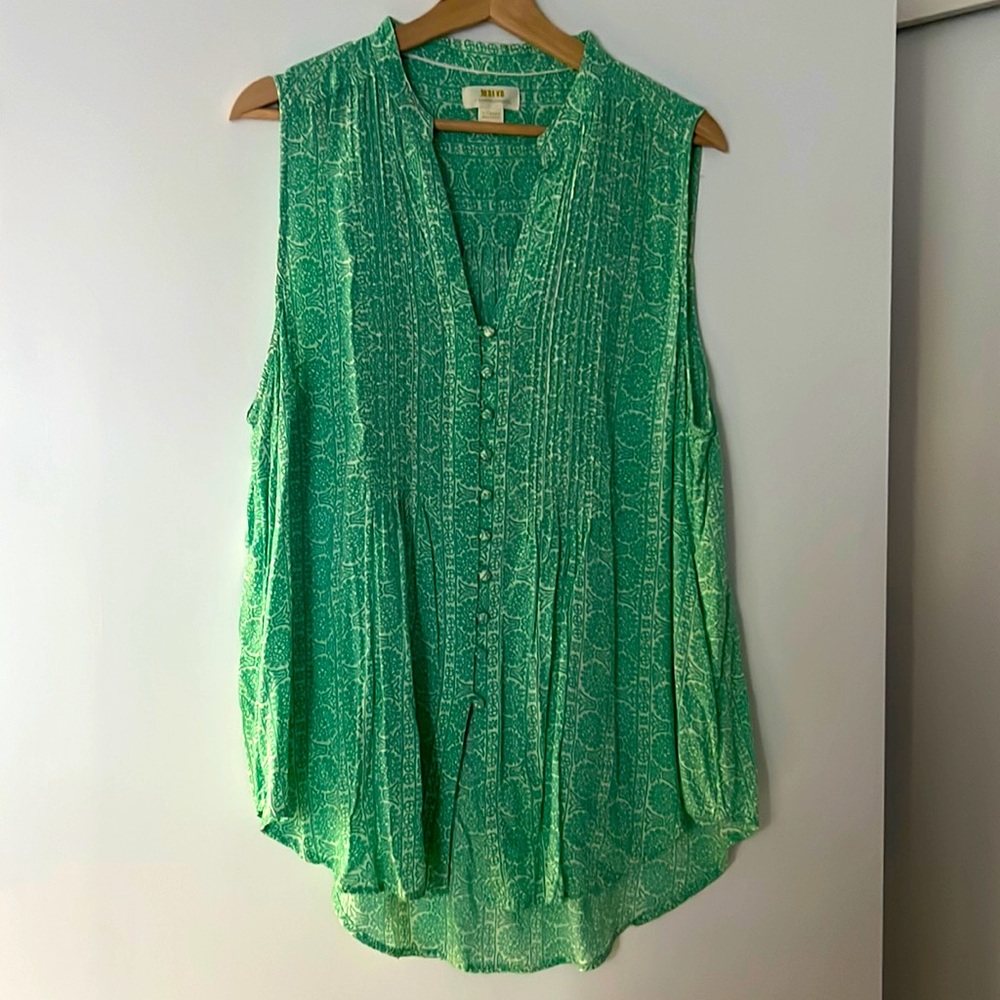 Maeve by Anthropologie sleeveless XL blouse